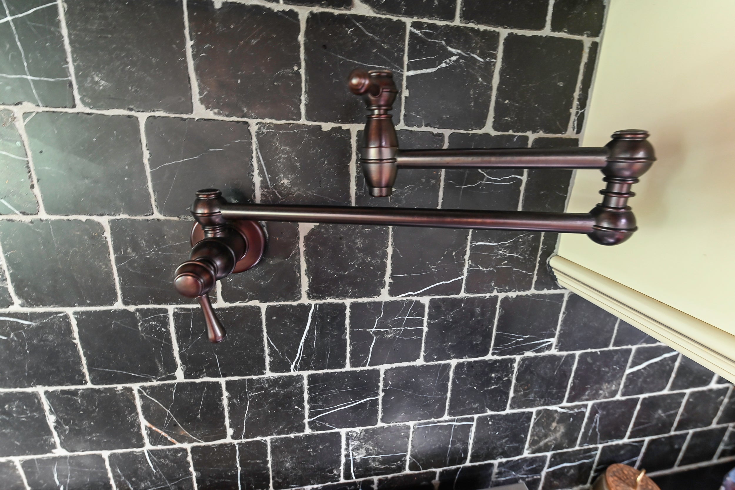 Brookhaven Beauty: Traditional Cream Kitchen with Island & Appliances