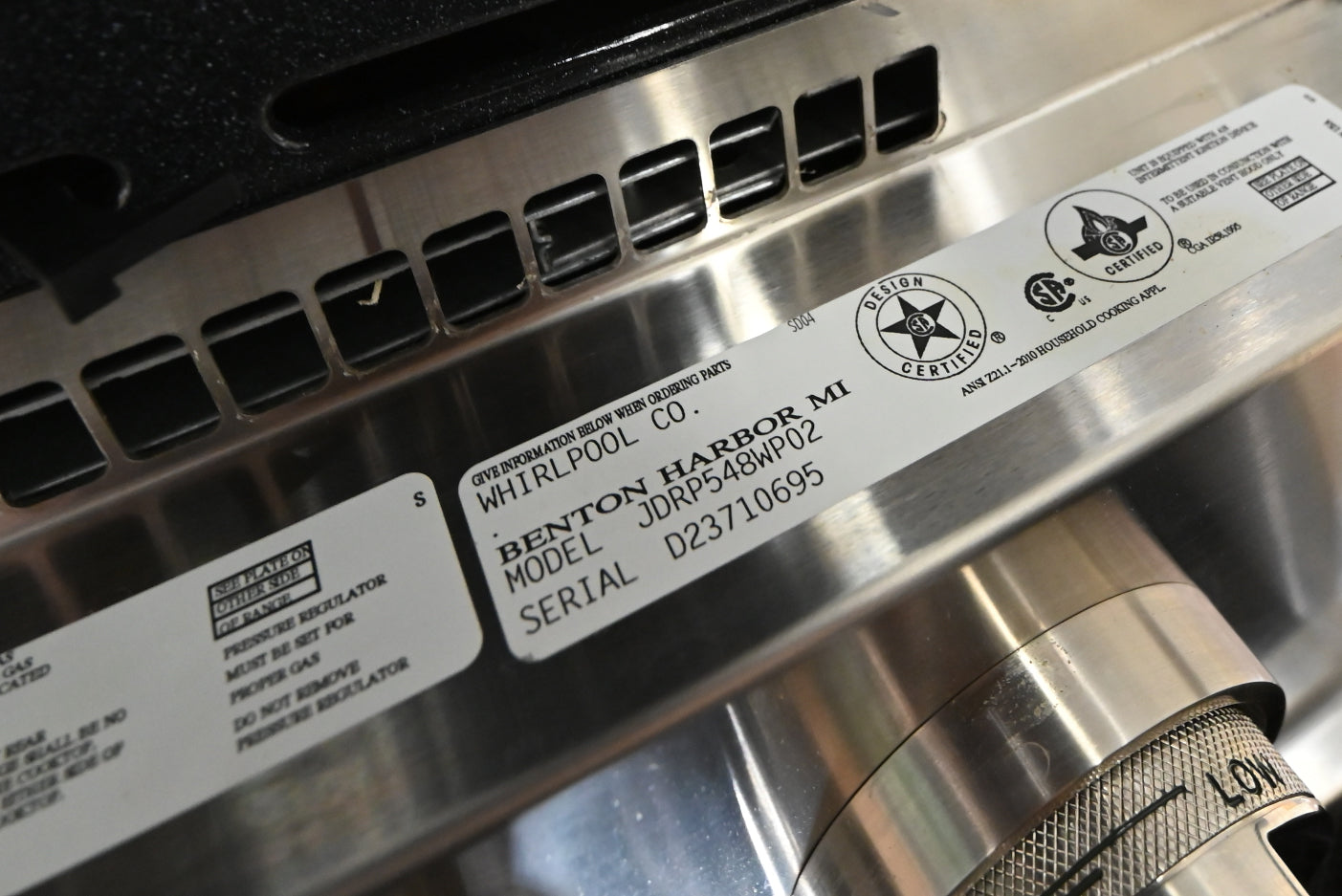 JennAir JDRP548WP 48" Stainless Steel Dual Fuel Range with Griddle