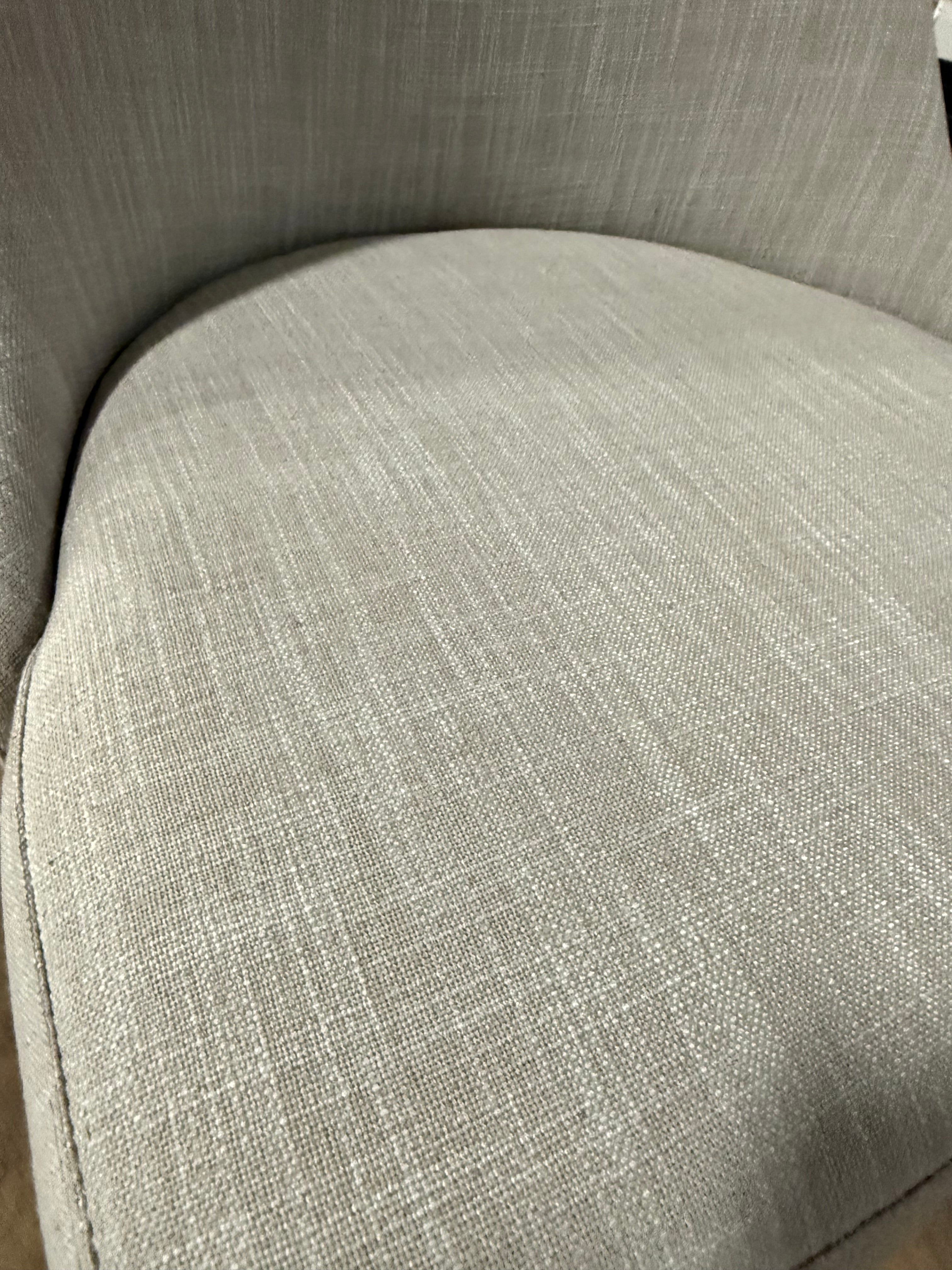 Bulthaup Farmhouse Modern Fabric Chair with Wooden Legs