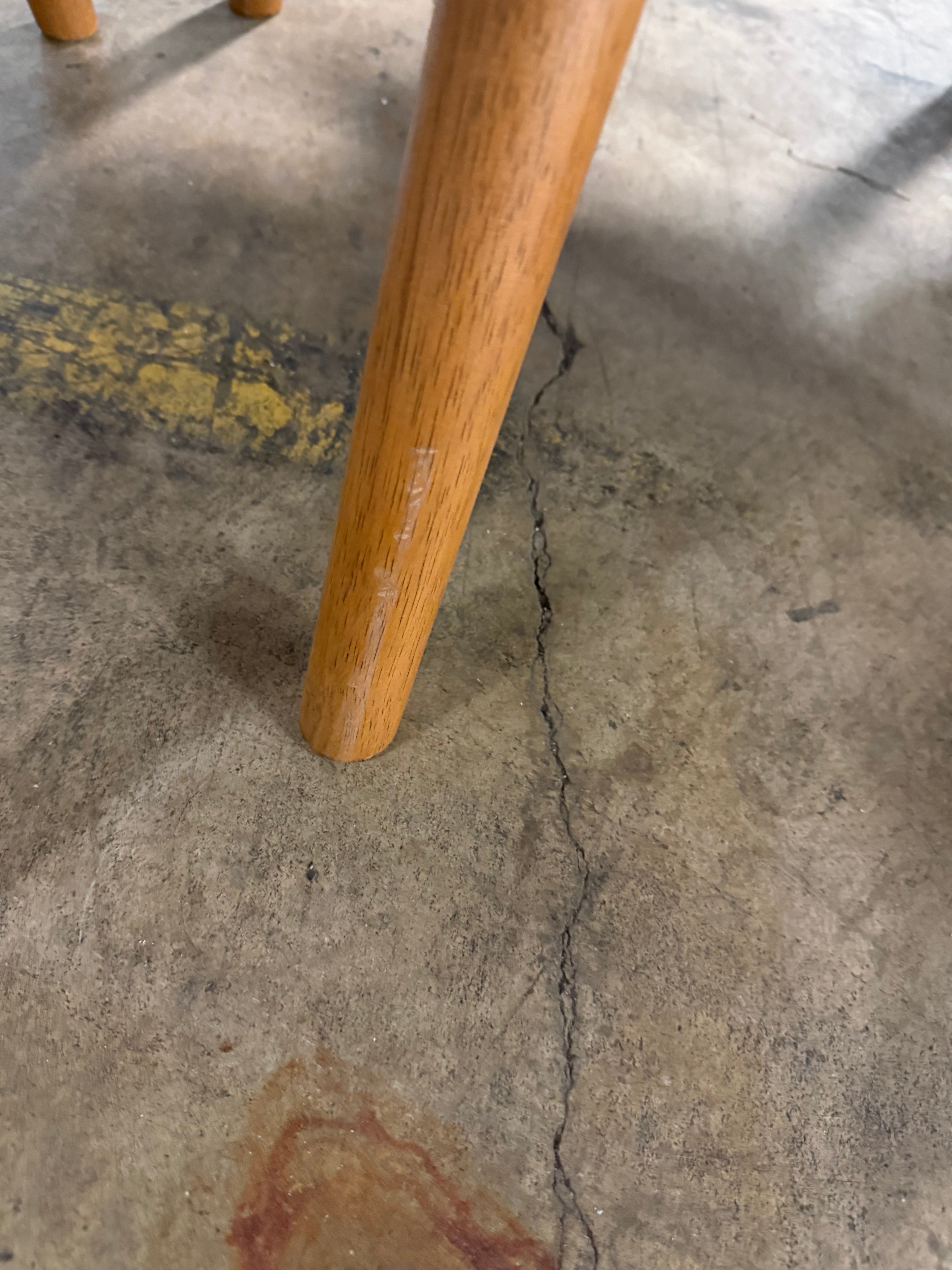 Bulthaup Farmhouse Modern Fabric Chair with Wooden Legs