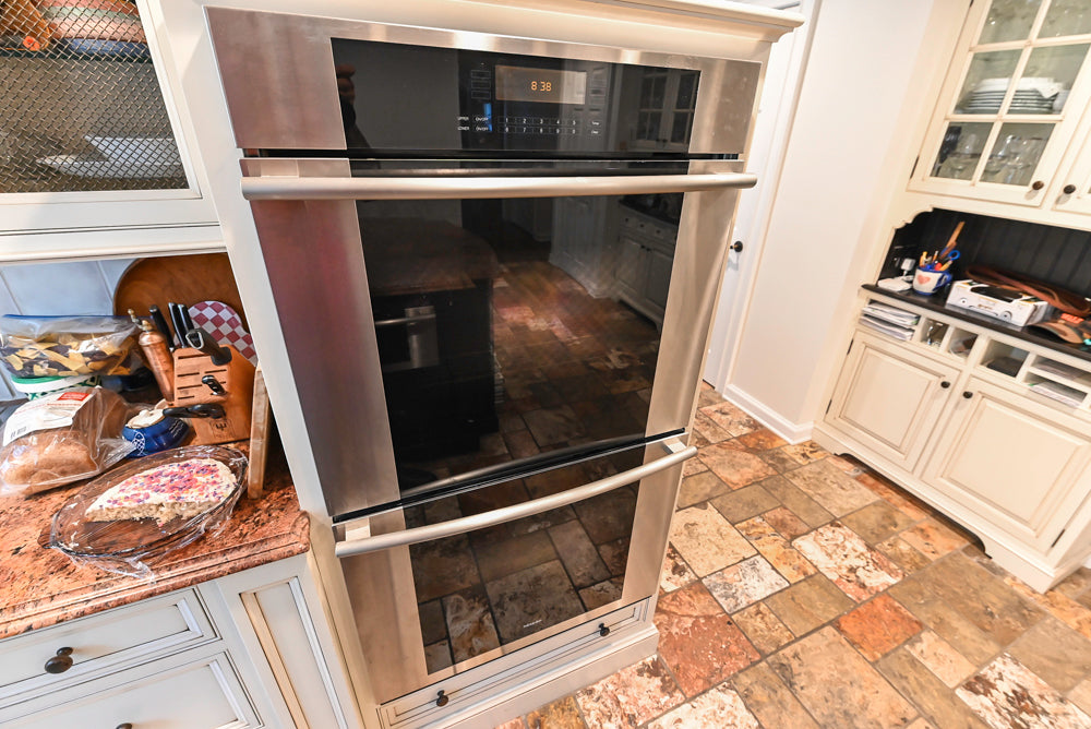 Heirloom Heritage: Traditional Off-White Kitchen with Island & Appliances