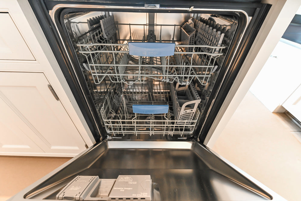 Traditional All-White Quartz Kitchen with Island
