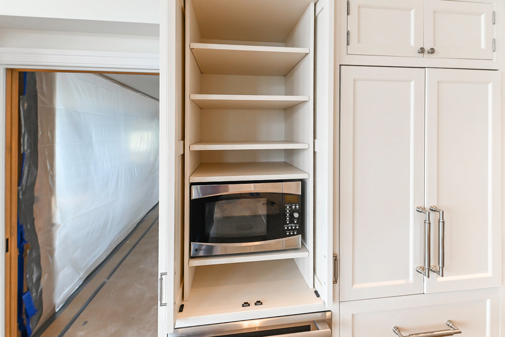 Traditional All-White Quartz Kitchen with Island