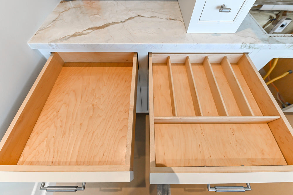Traditional All-White Quartz Kitchen with Island