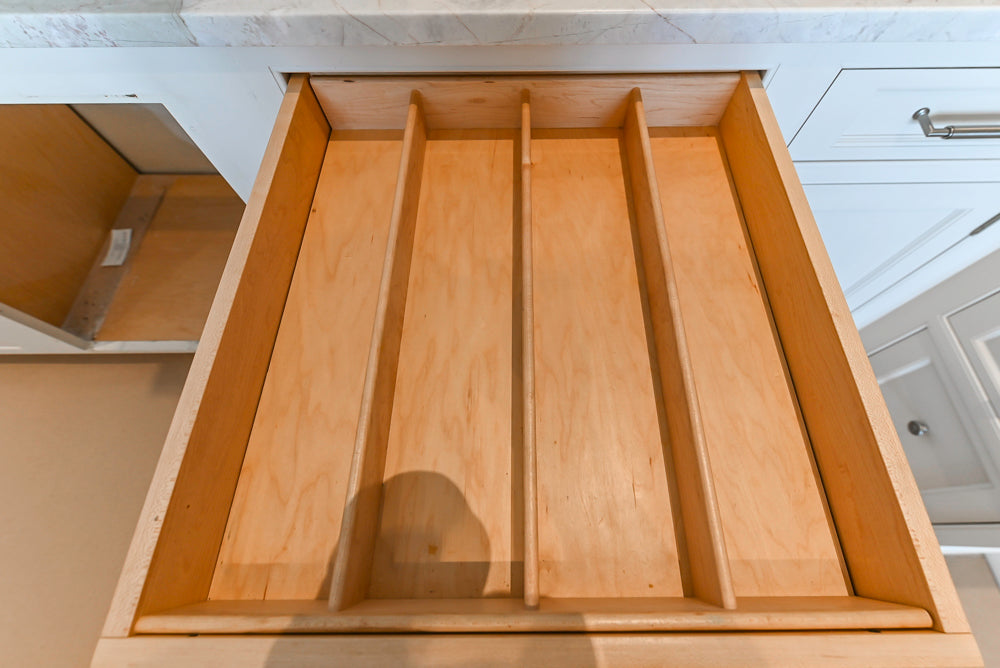 Traditional All-White Quartz Kitchen with Island