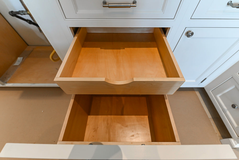 Traditional All-White Quartz Kitchen with Island