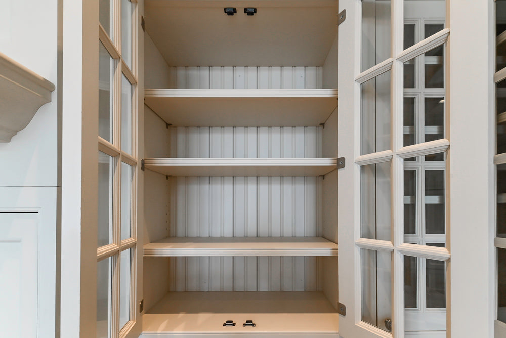 Traditional All-White Quartz Kitchen with Island