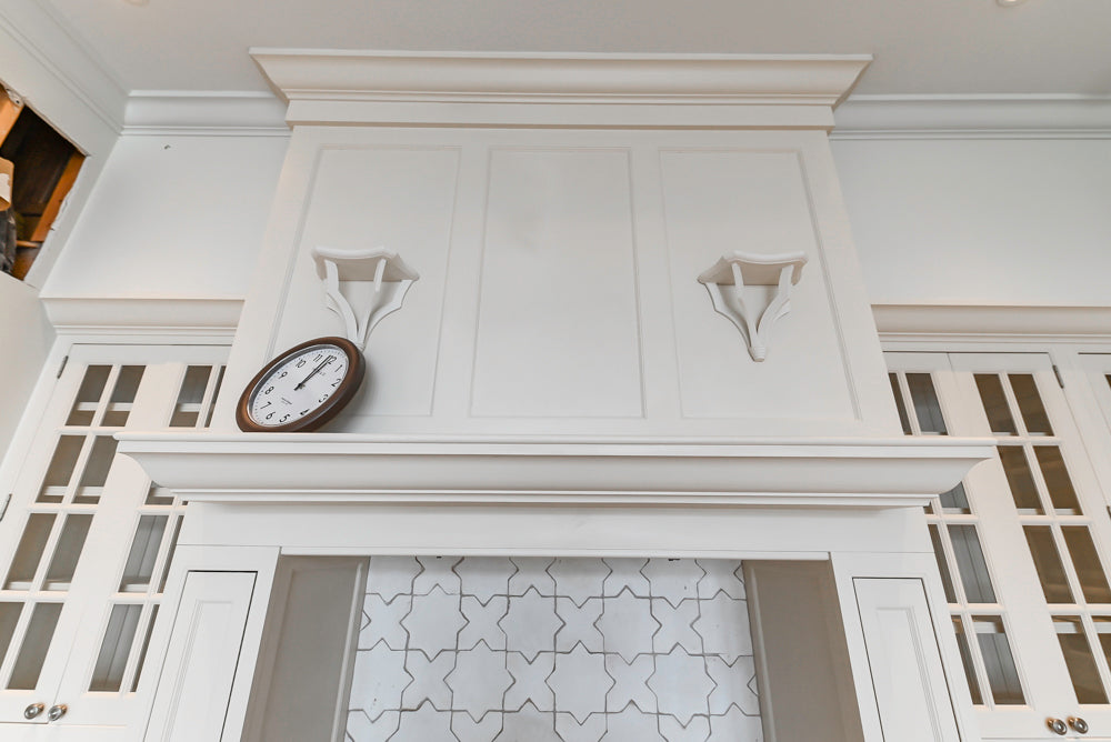 Traditional All-White Quartz Kitchen with Island