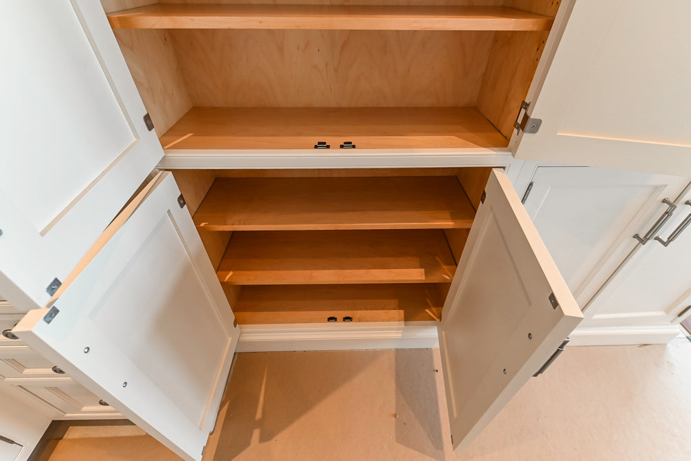 Traditional All-White Quartz Kitchen with Island