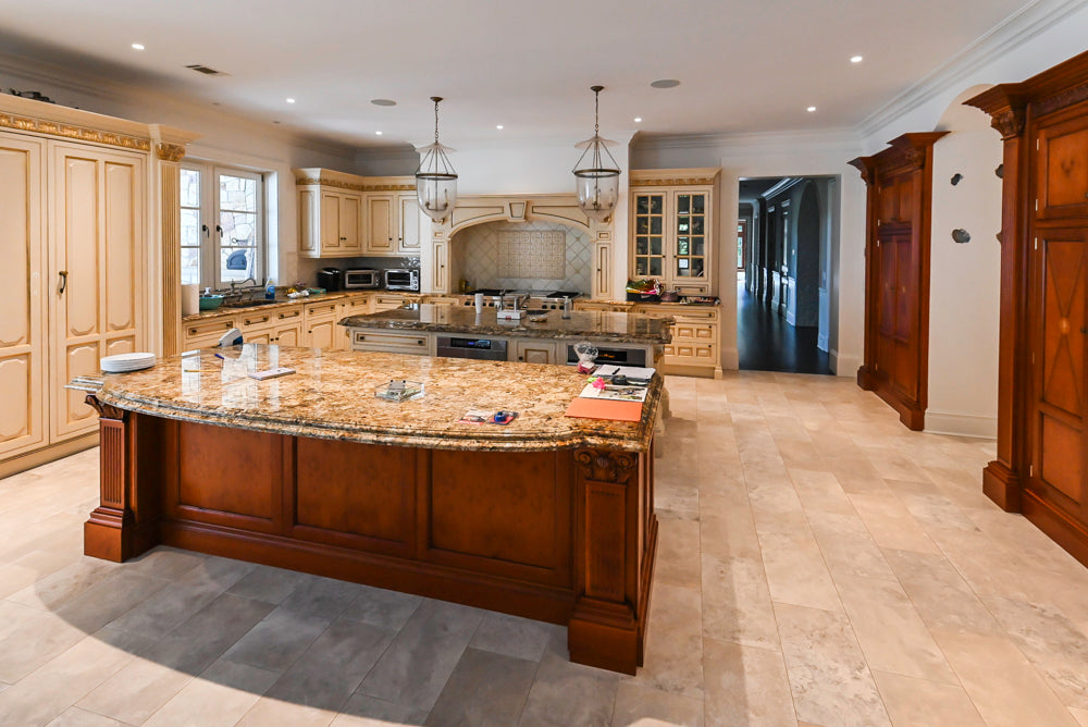 Clive Christian Regency Traditional Cream Kitchen with Double Island, Butlers Pantry & Sub-Zero/Wolf Appliances