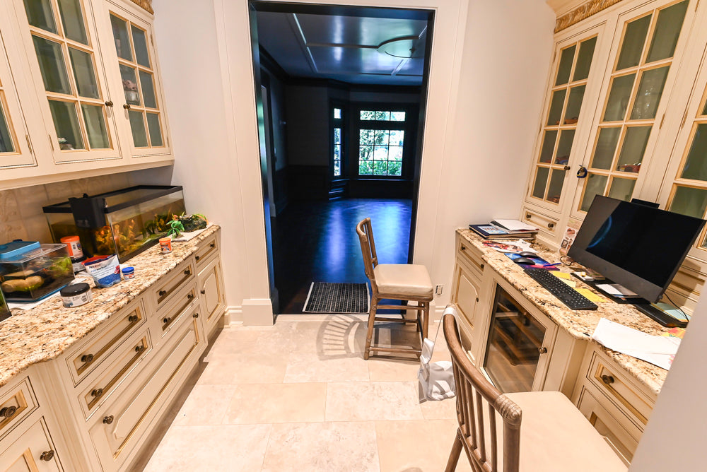 Clive Christian Regency Traditional Cream Kitchen with Double Island, Butlers Pantry & Sub-Zero/Wolf Appliances