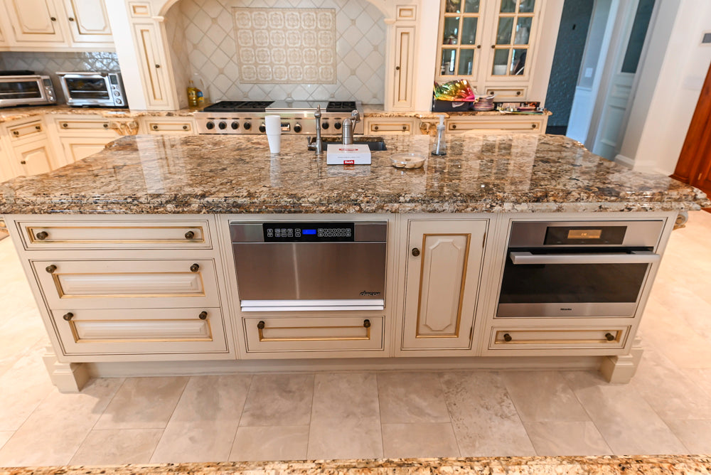 Clive Christian Regency Traditional Cream Kitchen with Double Island, Butlers Pantry & Sub-Zero/Wolf Appliances