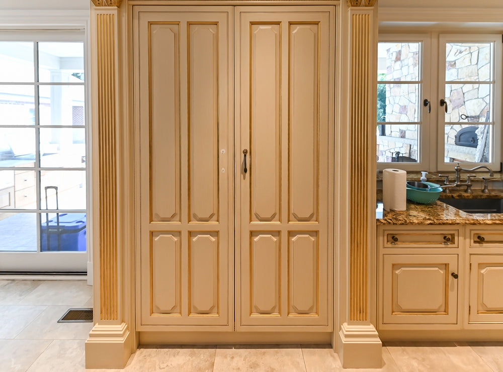 Clive Christian Regency Traditional Cream Kitchen with Double Island, Butlers Pantry & Sub-Zero/Wolf Appliances