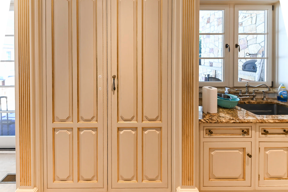 Clive Christian Regency Traditional Cream Kitchen with Double Island, Butlers Pantry & Sub-Zero/Wolf Appliances