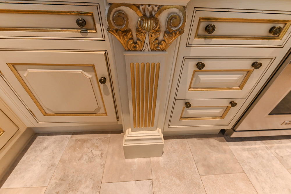 Clive Christian Regency Traditional Cream Kitchen with Double Island, Butlers Pantry & Sub-Zero/Wolf Appliances