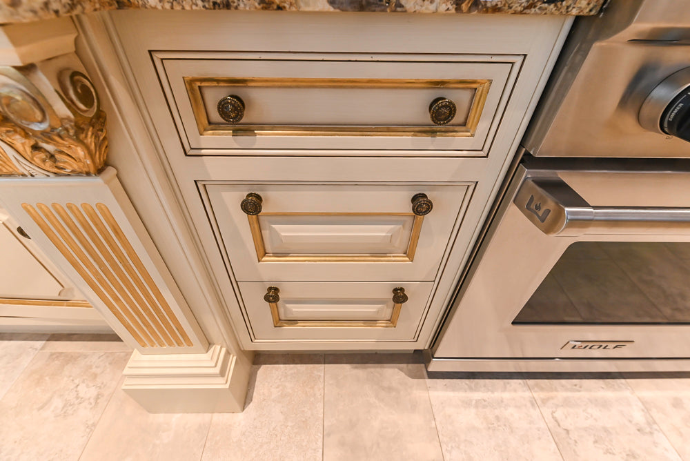 Clive Christian Regency Traditional Cream Kitchen with Double Island, Butlers Pantry & Sub-Zero/Wolf Appliances