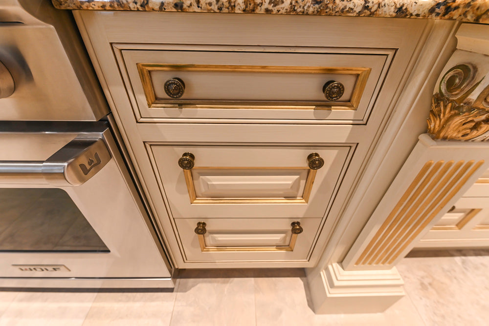 Clive Christian Regency Traditional Cream Kitchen with Double Island, Butlers Pantry & Sub-Zero/Wolf Appliances