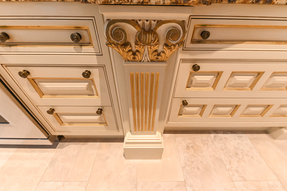 Clive Christian Regency Traditional Cream Kitchen with Double Island, Butlers Pantry & Sub-Zero/Wolf Appliances