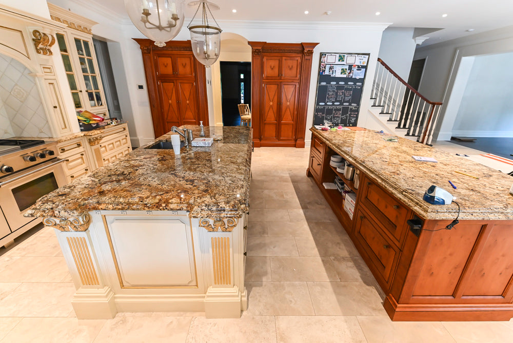 Clive Christian Regency Traditional Cream Kitchen with Double Island, Butlers Pantry & Sub-Zero/Wolf Appliances