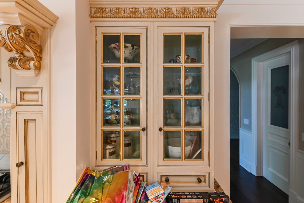 Clive Christian Regency Traditional Cream Kitchen with Double Island, Butlers Pantry & Sub-Zero/Wolf Appliances