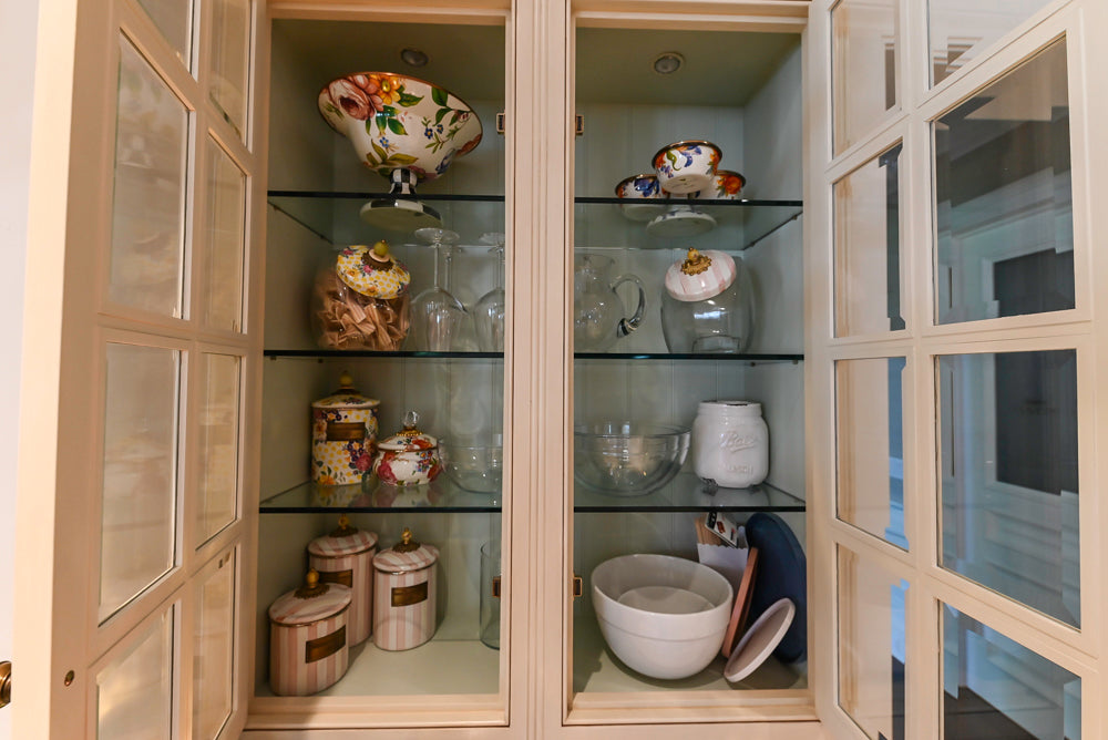 Clive Christian Regency Traditional Cream Kitchen with Double Island, Butlers Pantry & Sub-Zero/Wolf Appliances