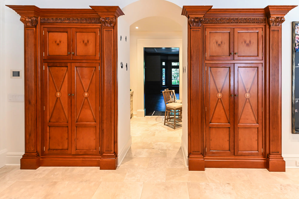 Clive Christian Regency Traditional Cream Kitchen with Double Island, Butlers Pantry & Sub-Zero/Wolf Appliances