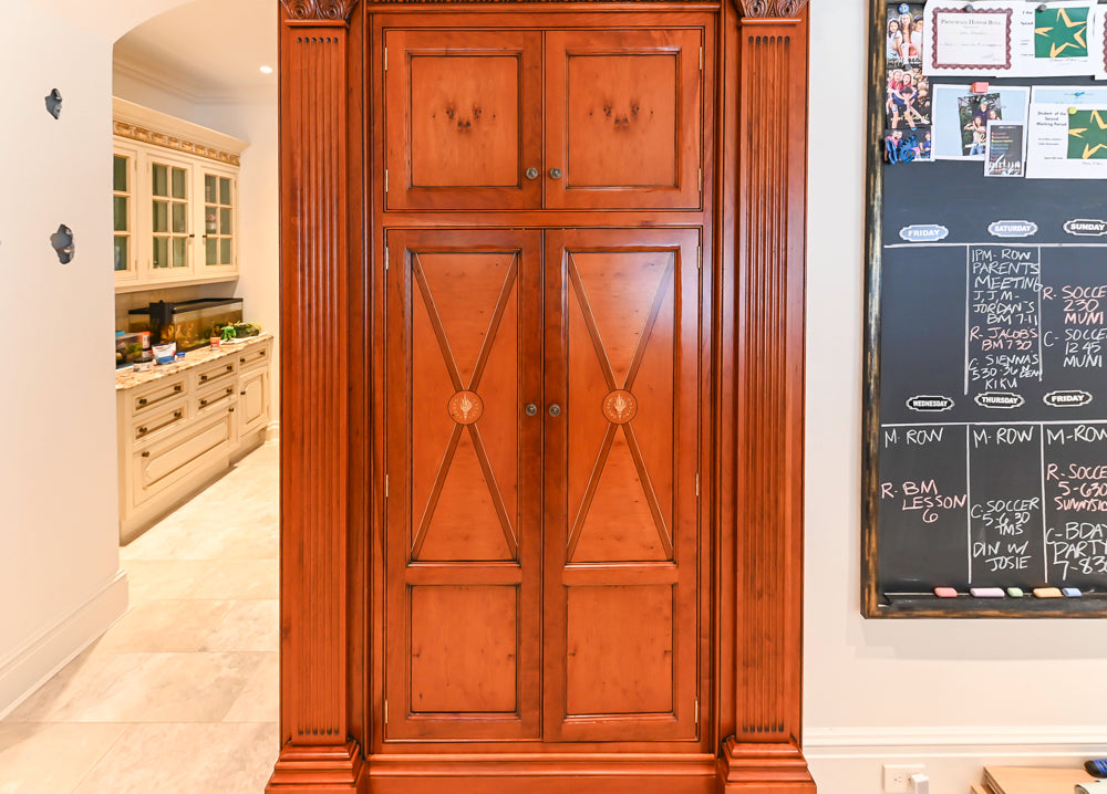 Clive Christian Regency Traditional Cream Kitchen with Double Island, Butlers Pantry & Sub-Zero/Wolf Appliances