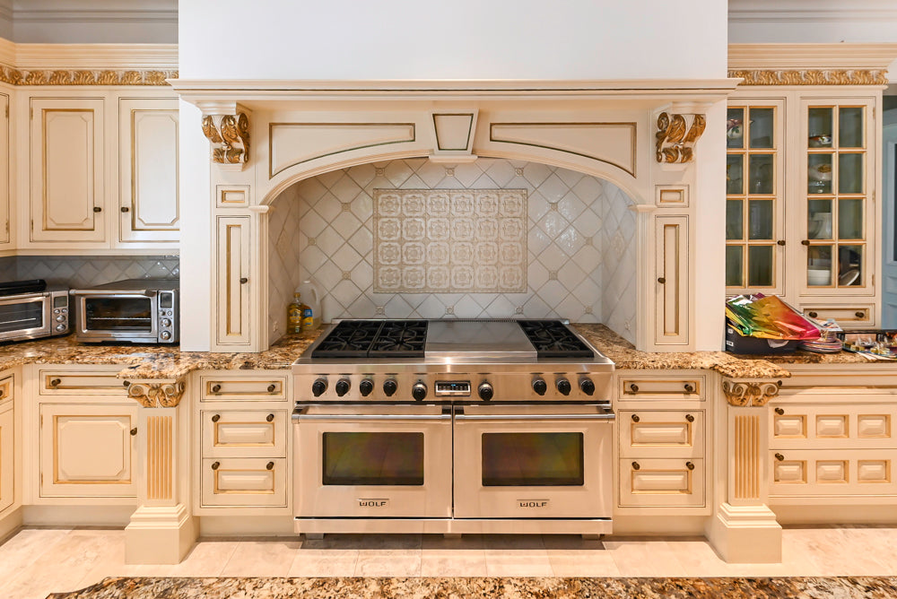 Clive Christian Regency Traditional Cream Kitchen with Double Island, Butlers Pantry & Sub-Zero/Wolf Appliances