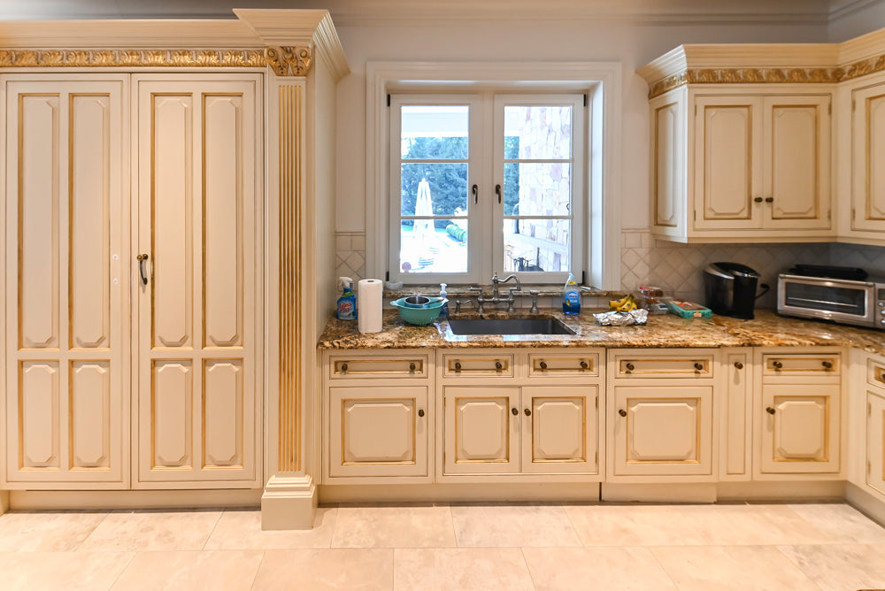 Clive Christian Regency Traditional Cream Kitchen with Double Island, Butlers Pantry & Sub-Zero/Wolf Appliances