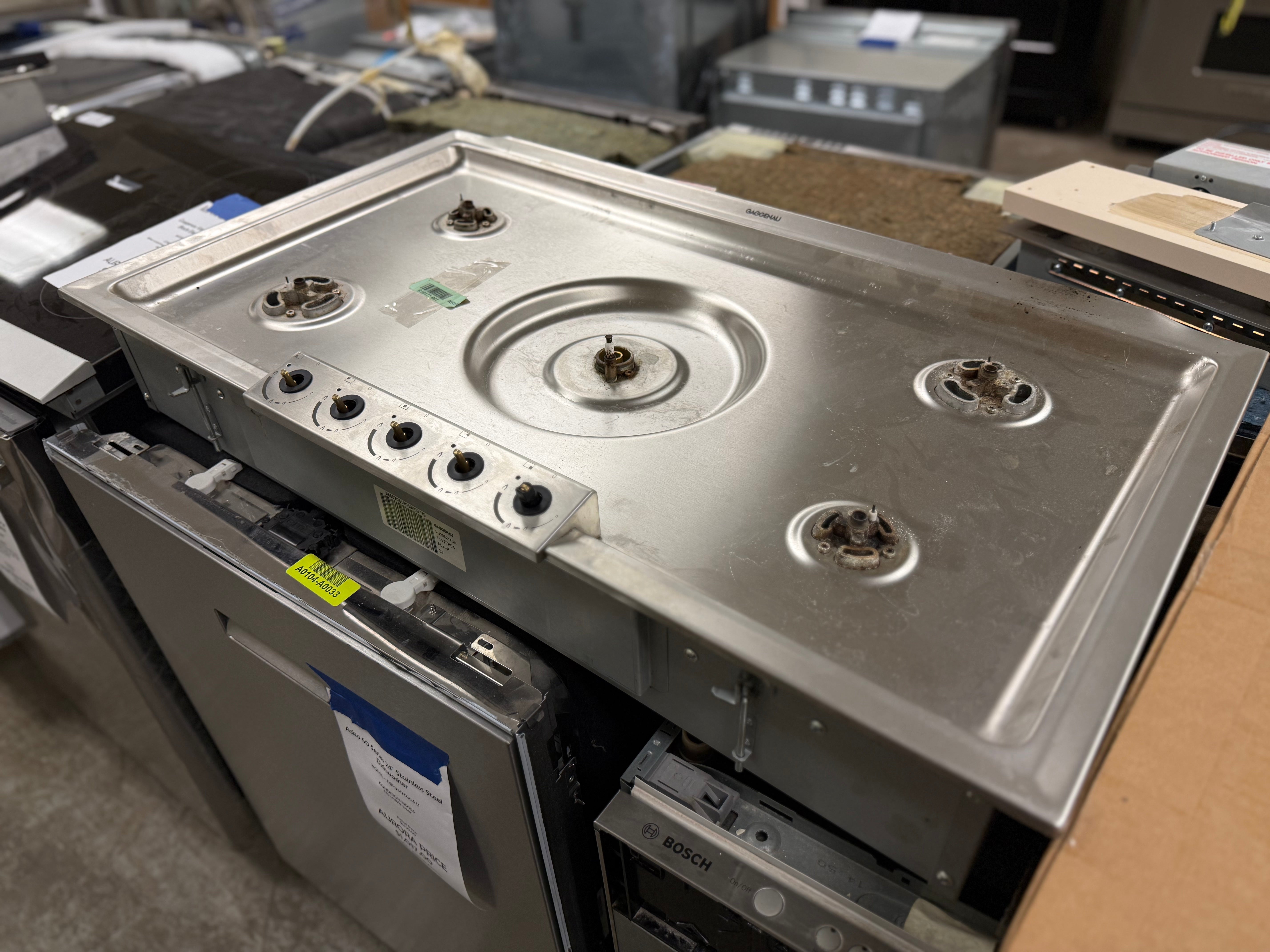 Gaggenau Vario 200 Series VG295214CA 36" Stainless Steel Gas Cooktop
