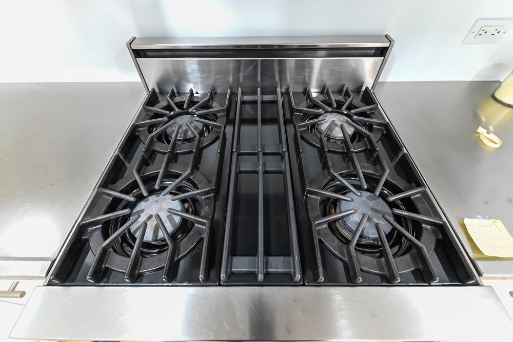 Heritage Transitional White Kitchen with Island and Stainless Steel Appliances