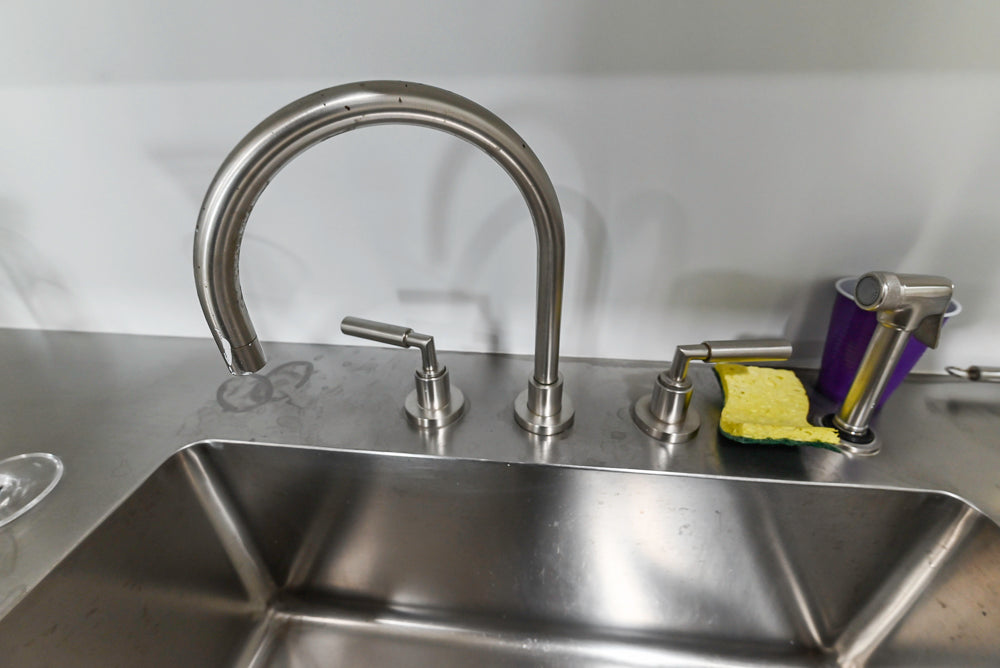 Heritage Transitional White Kitchen with Island and Stainless Steel Appliances