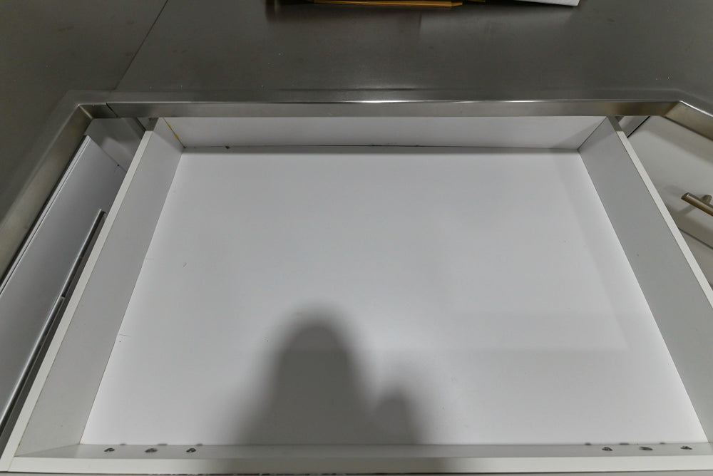 Heritage Transitional White Kitchen with Island and Stainless Steel Appliances