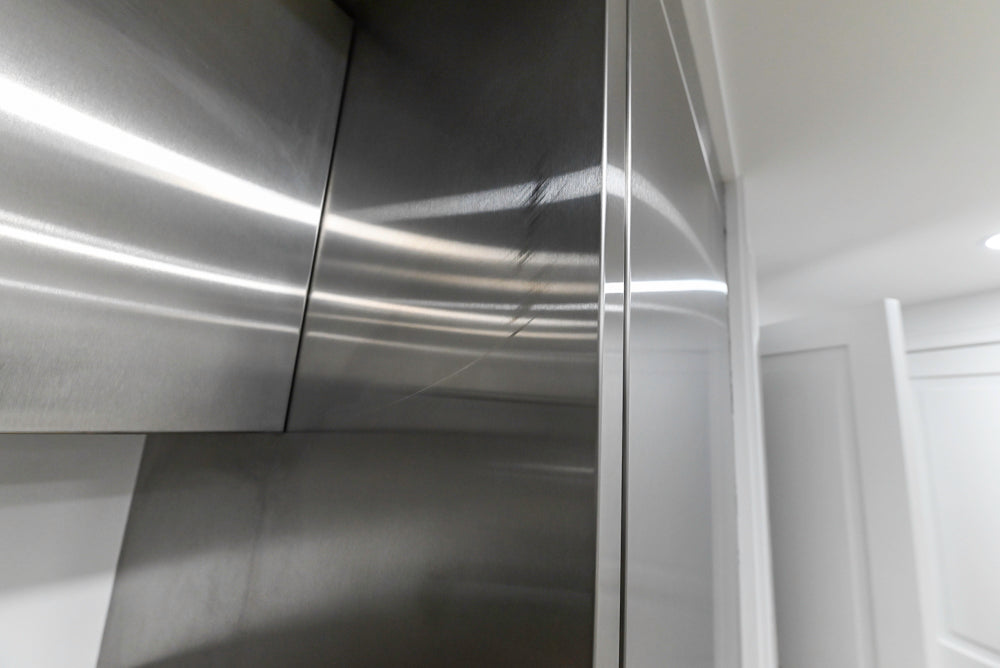 Heritage Transitional White Kitchen with Island and Stainless Steel Appliances