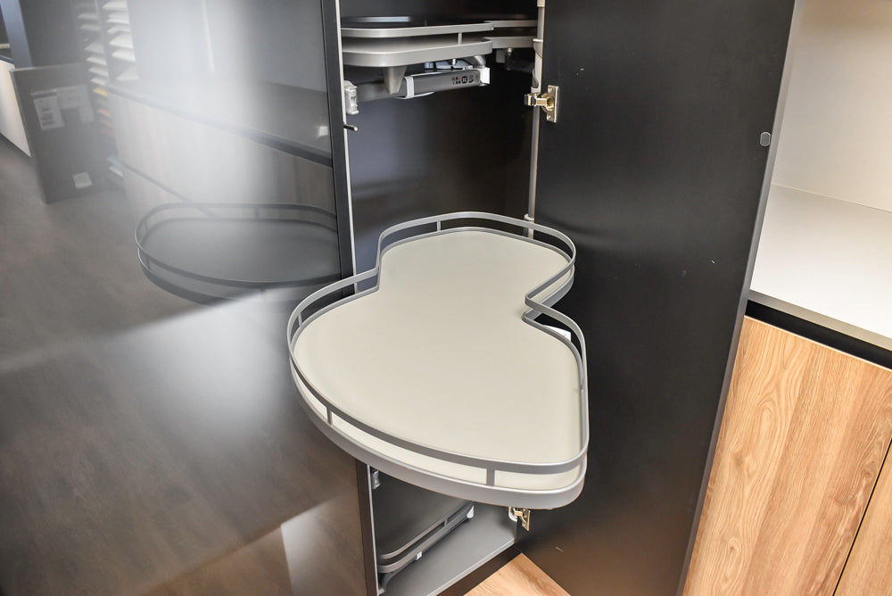 Doimo Cucine Modern Two-Tone Kitchen with Grey Island