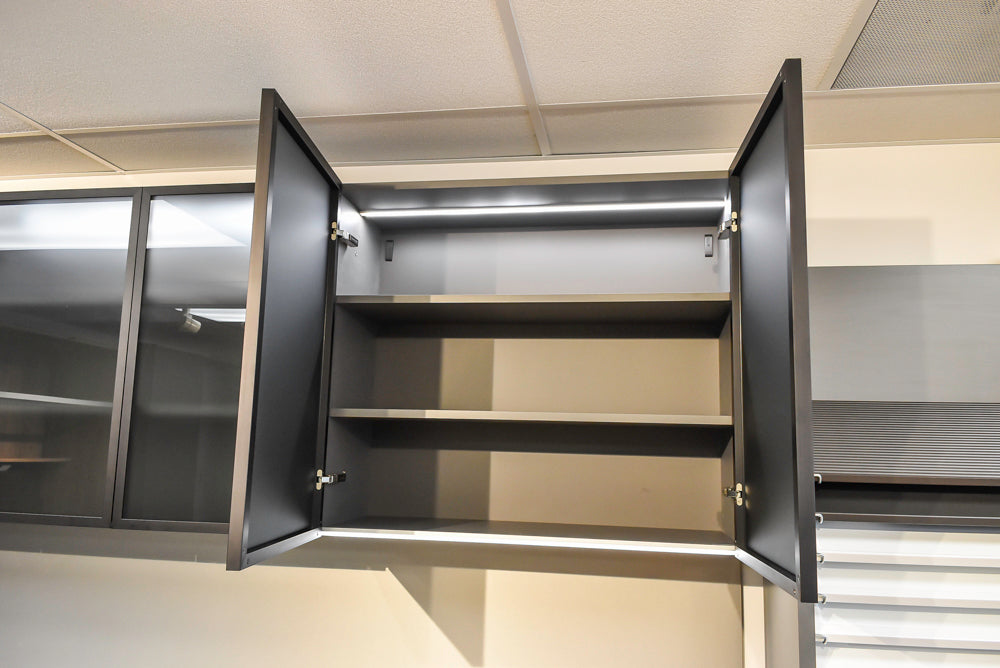 Doimo Cucine Modern Two-Tone Kitchen with Grey Island