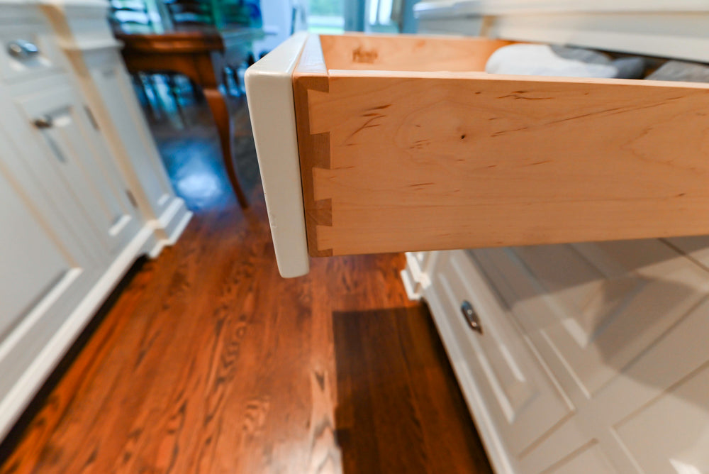 Pristine Premier: Traditional White Kitchen with Marble Island & Appliances