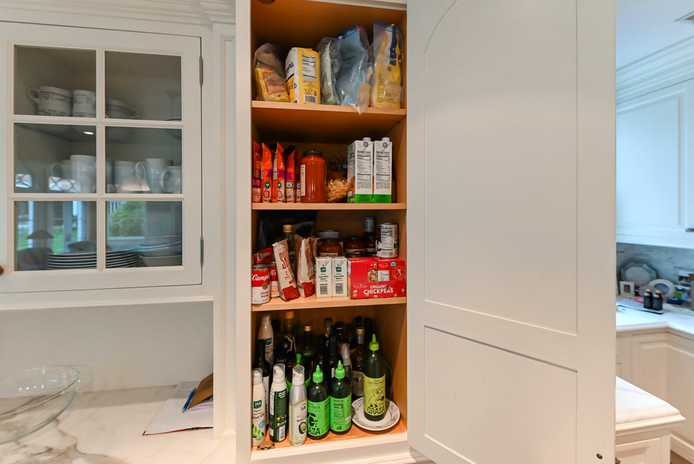 Pristine Premier: Traditional White Kitchen with Marble Island & Appliances