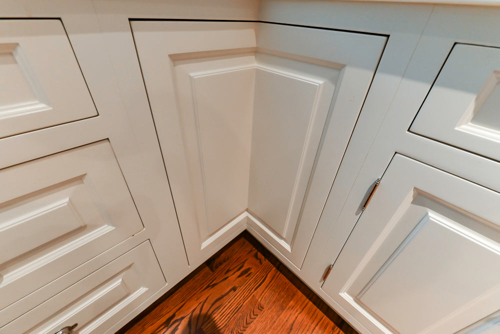 Pristine Premier: Traditional White Kitchen with Marble Island & Appliances