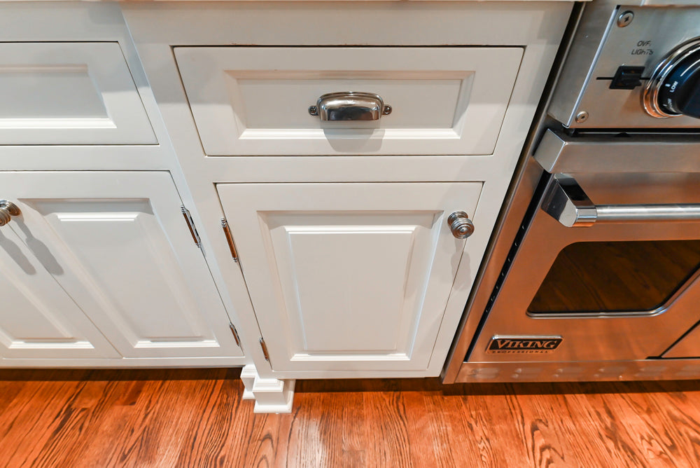Pristine Premier: Traditional White Kitchen with Marble Island & Appliances