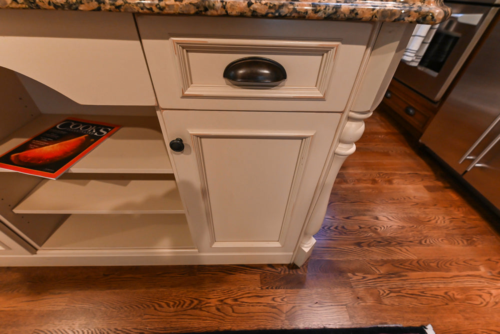 Unique Ultracraft: Traditional Dark Wooden Kitchen with Island & Appliances