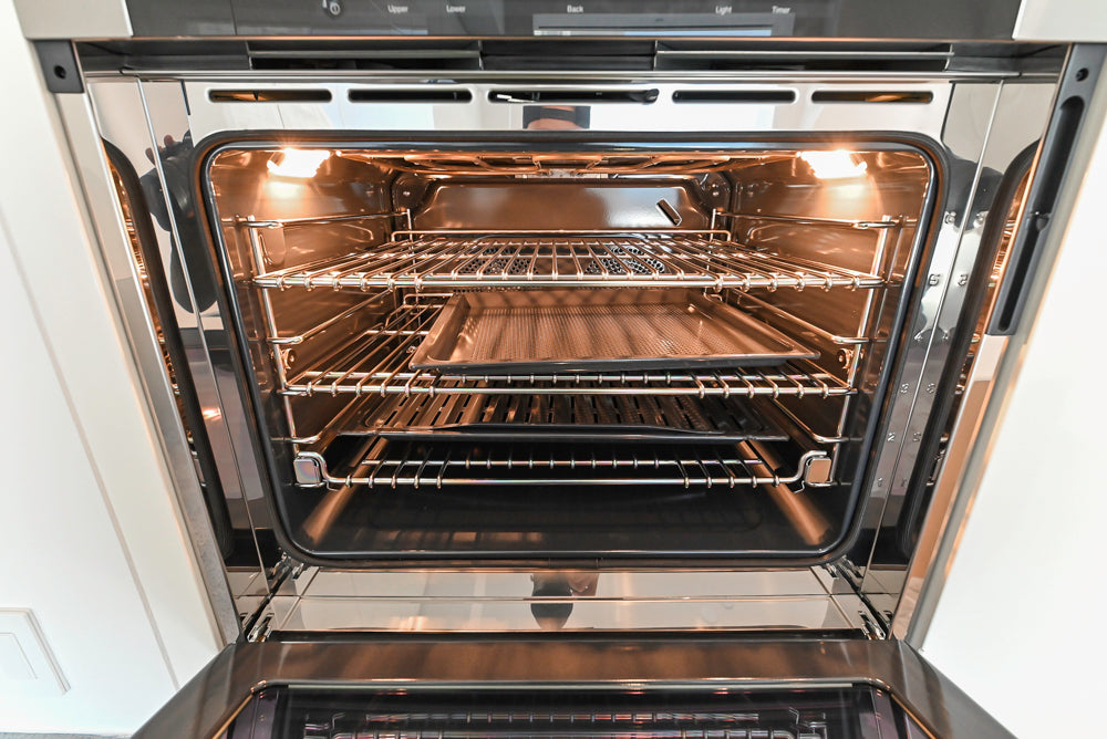 Aran Cucine Modern Glossy White Kitchen with Island, Marble Countertops & Miele Appliances