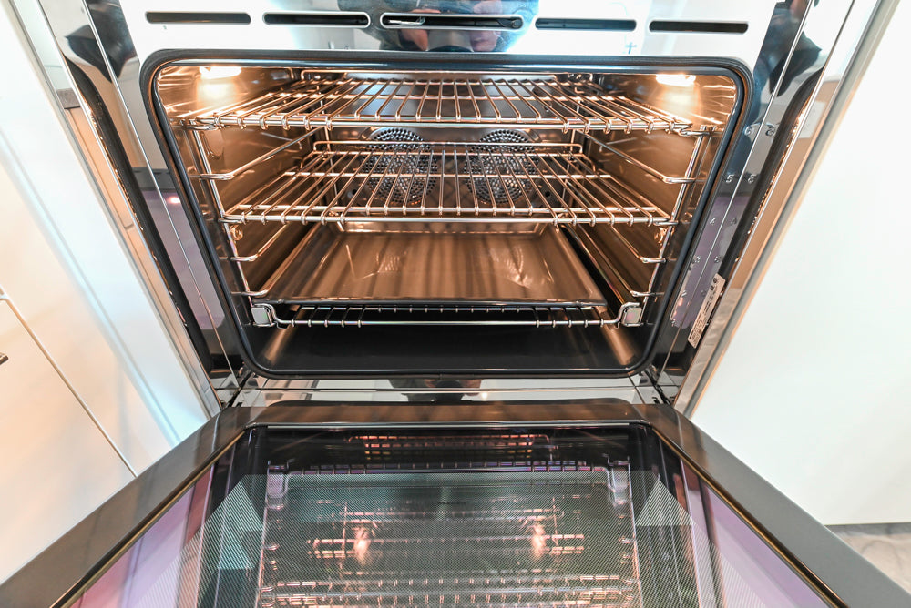 Aran Cucine Modern Glossy White Kitchen with Island, Marble Countertops & Miele Appliances