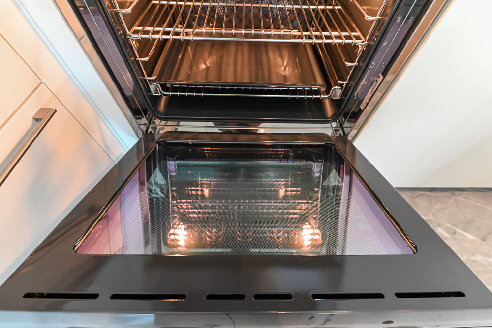 Aran Cucine Modern Glossy White Kitchen with Island, Marble Countertops & Miele Appliances