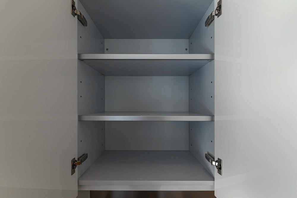 Aran Cucine Modern Glossy White Kitchen with Island, Marble Countertops & Miele Appliances