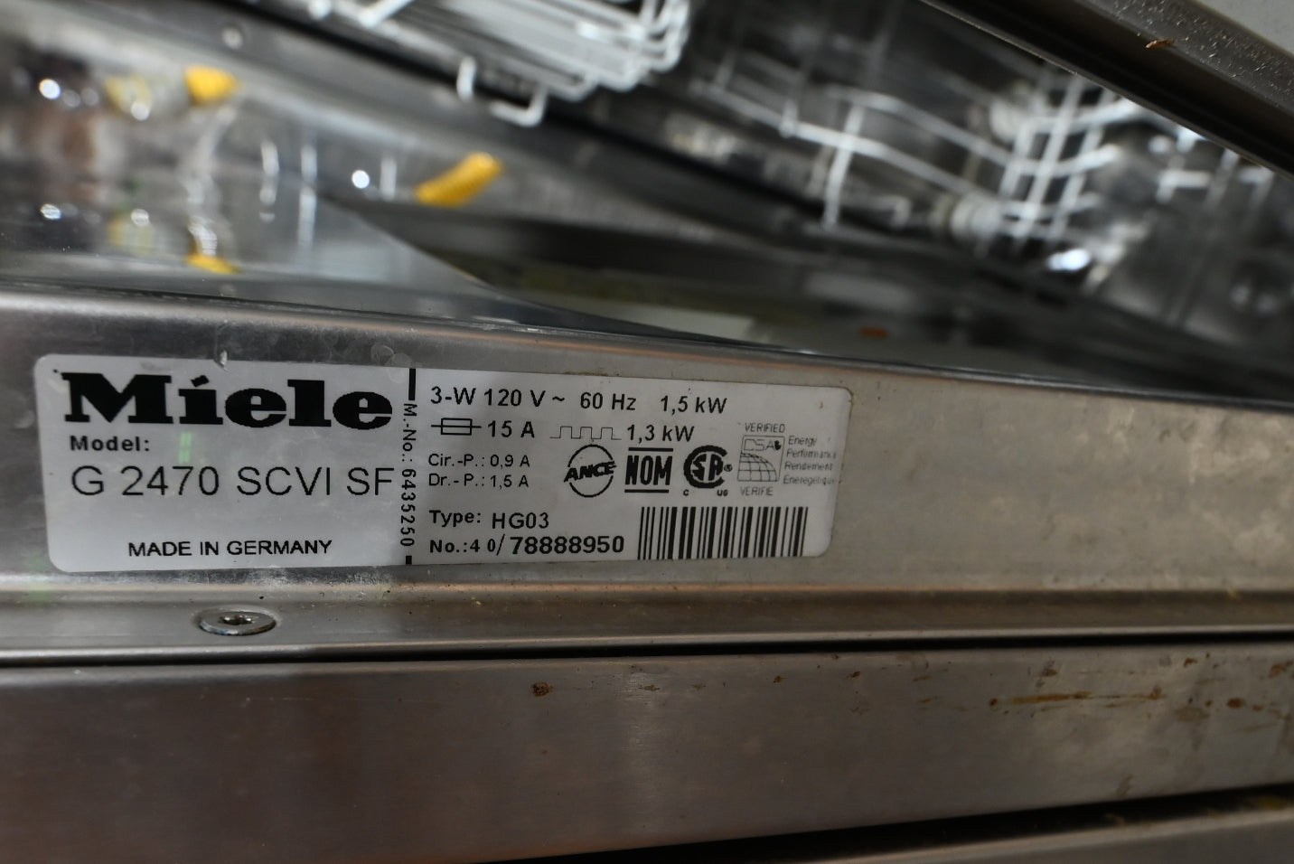 Miele G 2470 SCVi SF 24" Stainless Steel Paneled Dishwasher