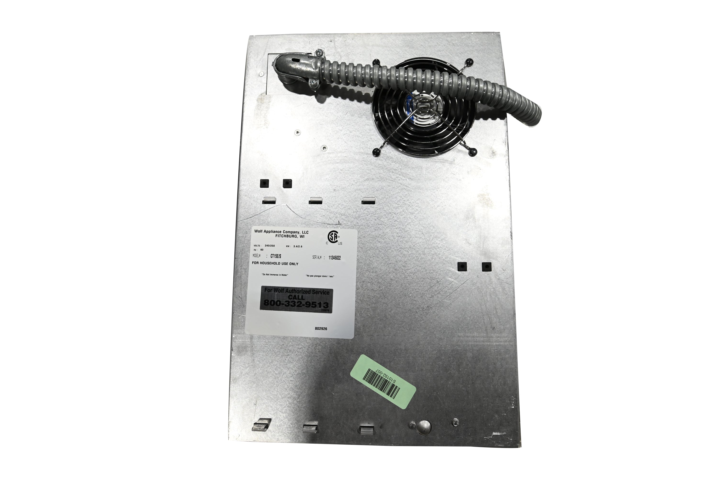 Wolf CT15E/S 15" Black Smoothtop Electric Cooktop