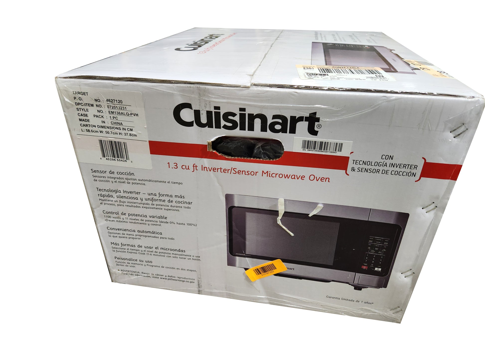 Cuisinart EM136ALQ-PVH 20" Stainless Steel Microwave