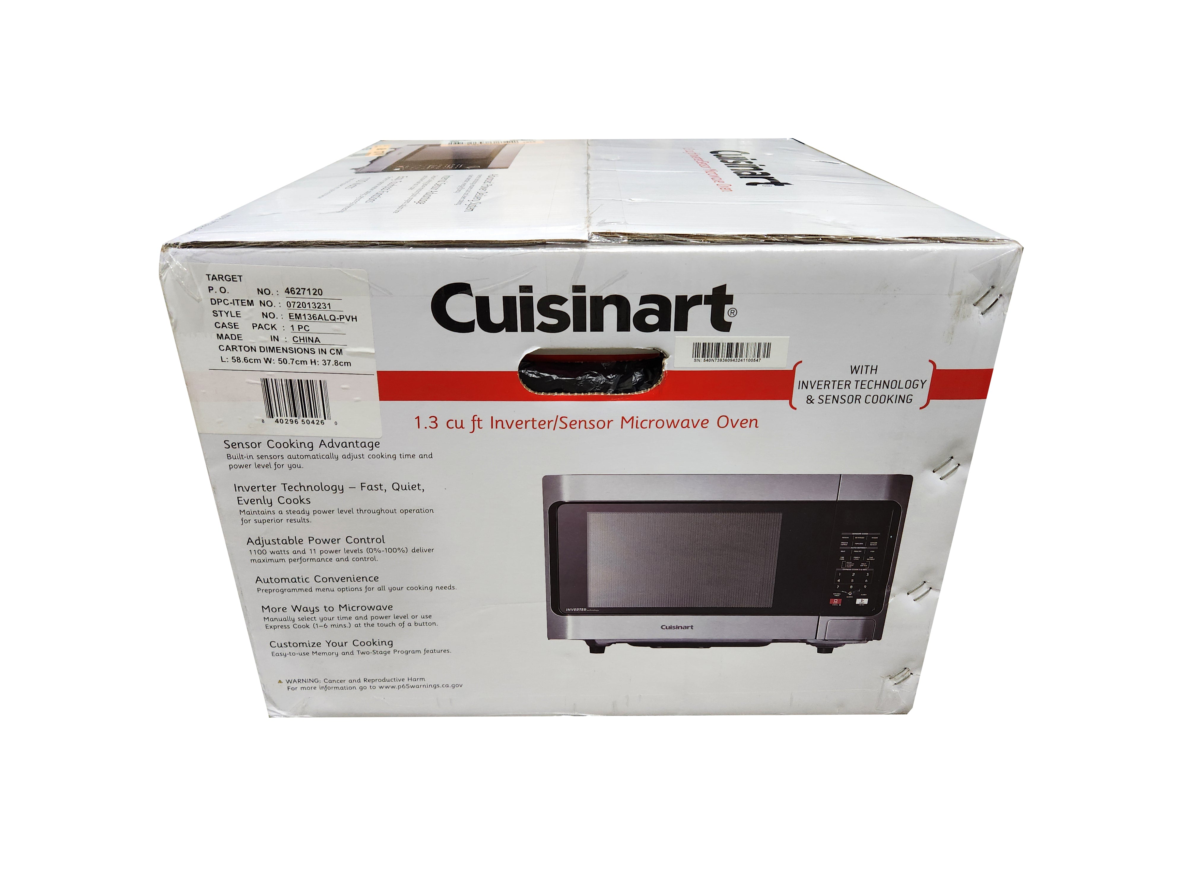 Cuisinart EM136ALQ-PVH 20" Stainless Steel Microwave