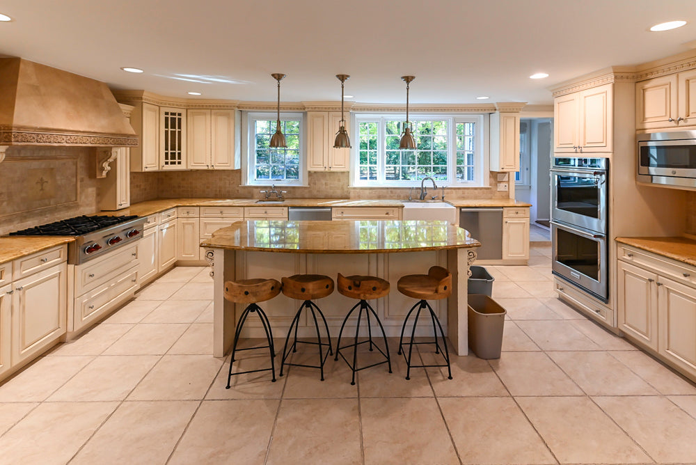 Superior Woodcraft Traditional Cream Kitchen with Island & Butler's Pantry